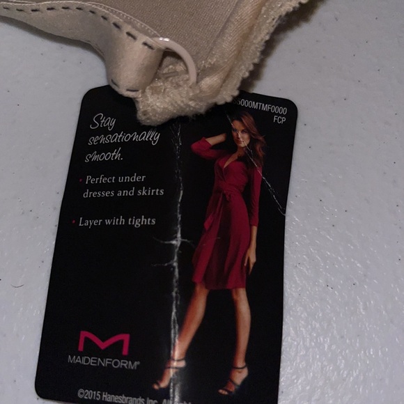 Maidenform womens beige slip with built in bra w/ cups and panties size 34D NWT - Picture 6 of 6